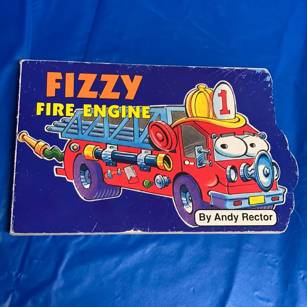 “Fizzy Fire Engine” board book kids
